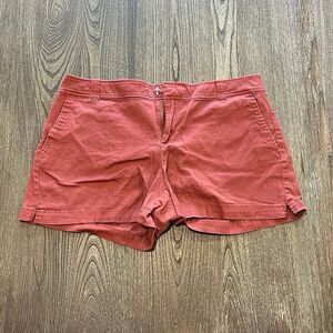 Soho Jeans New York & Company Chino Shorts Mid Rise Cotton Blend Red Size 12